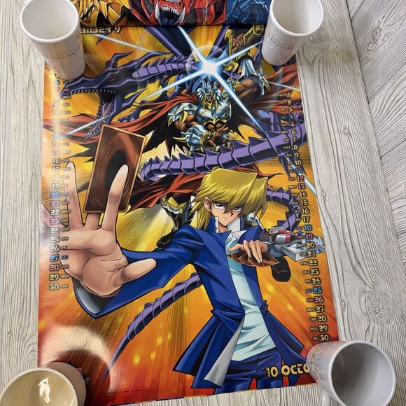 Yu-Gi-Oh Poster Calendar 2003 All 7 Sheets Kazuki Takahashi 16.5"x23.75" Vintage - Picture 6 of 15